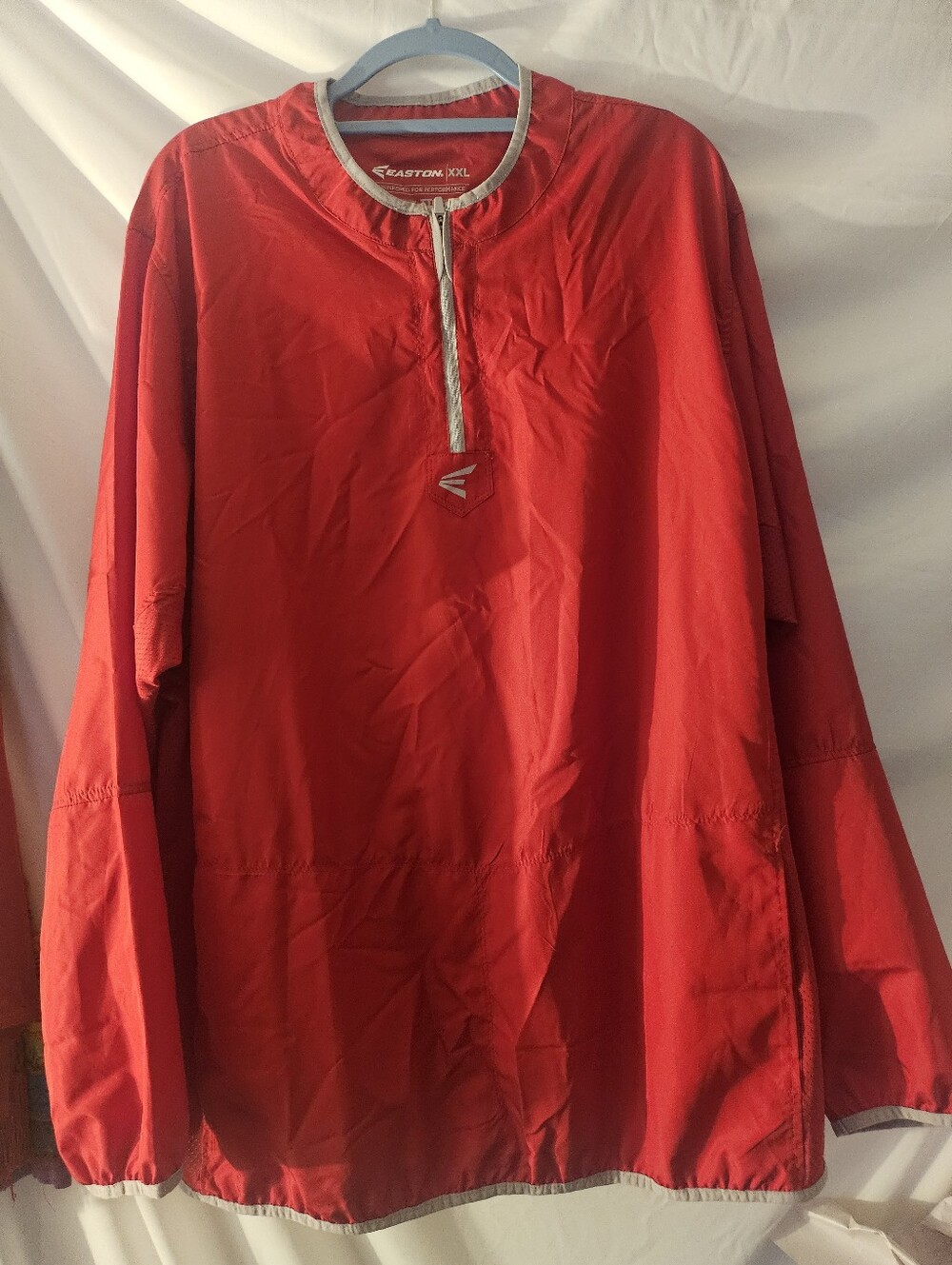 Easton Men's Bright Red Half-Zip Windbreaker Pullover Xxl